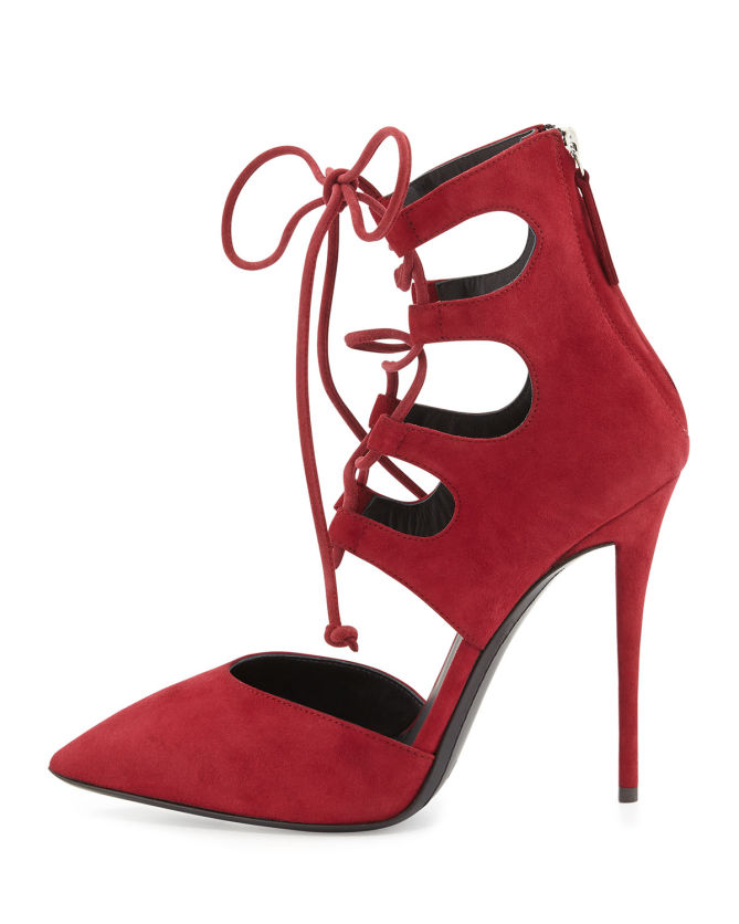 Giuseppe Zanotti Suede Lace-Up Pumps – Shoes Post