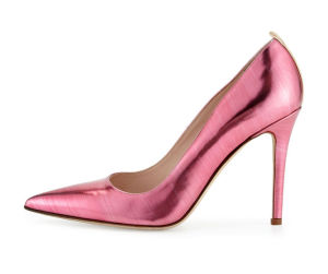 SJP by Sarah Jessica Parker Fawn Metallic Point-Toe Pump, Glass Pink ...