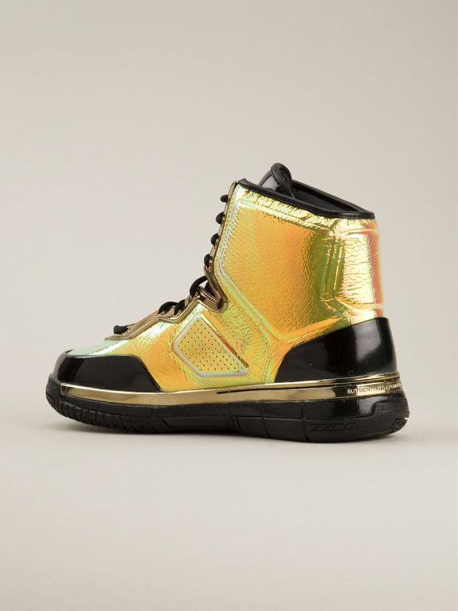 ALEJANDRO INGELMO Leather Panel Hi-top Sneakers – Shoes Post
