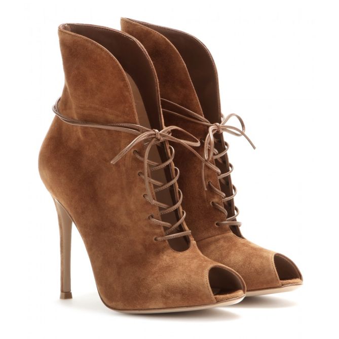 GIANVITO ROSSI Peep-toe Ankle Boots – Shoes Post