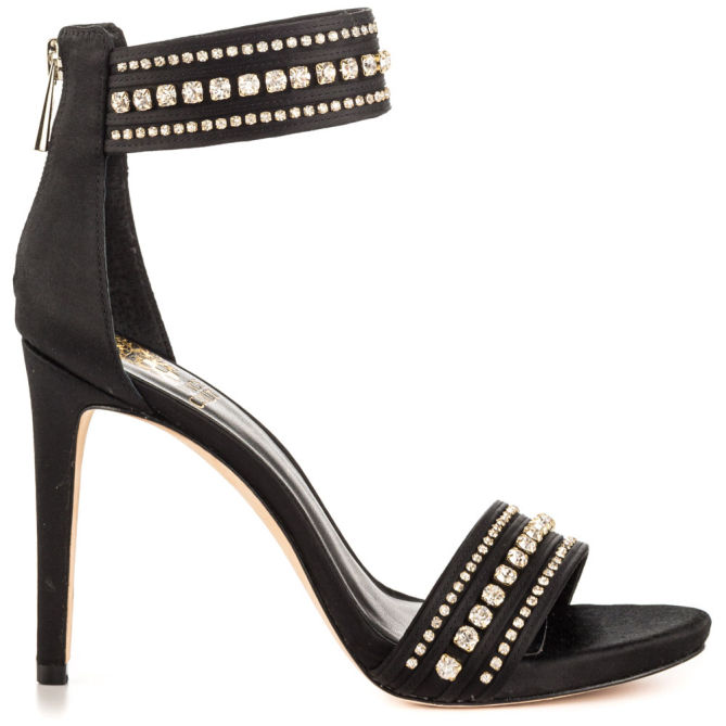 Vince Camuto Fairlee – Black Satin Grn Ribb – Shoes Post