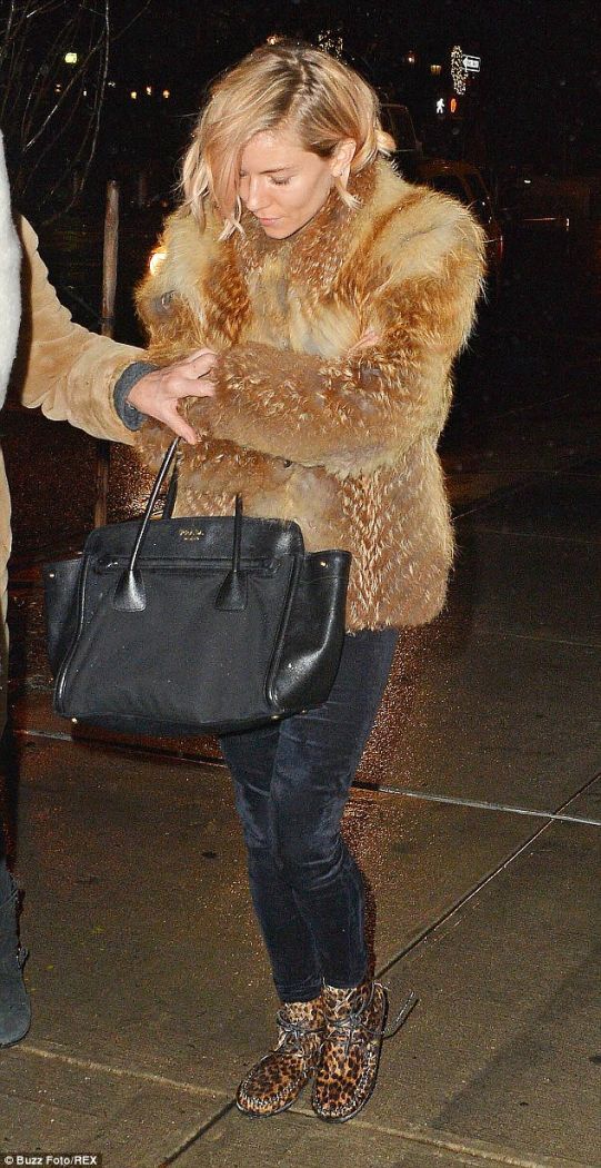 Who Wears Fur-on-Leopard Better, Jennifer Lawrence or Sienna Miller