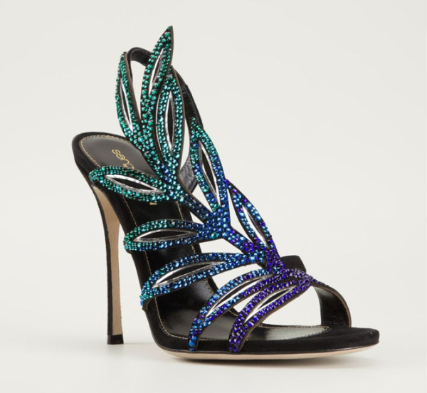 SERGIO ROSSI Crystal Embellished Sandal – Shoes Post