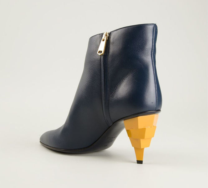 VIONNET Structured Heel Ankle Boots – Shoes Post