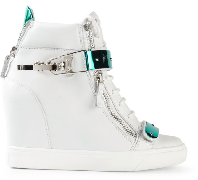 GIUSEPPE ZANOTTI DESIGN Concealed Wedge Hi-top Sneakers – Shoes Post