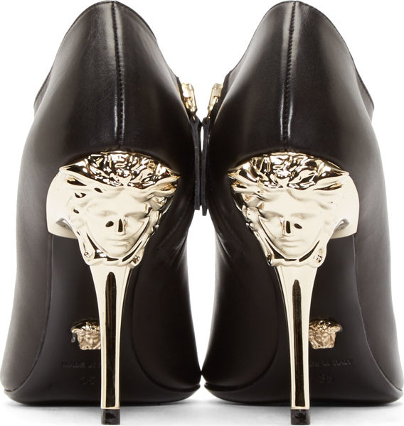 Versace – Black Medusa Stiletto Heels 