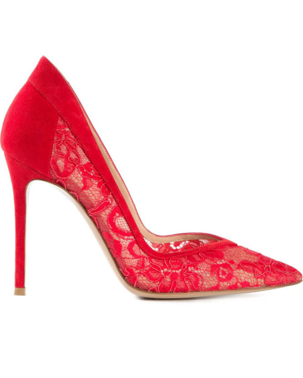 gianvito rossi hologram pointed ankle pumps