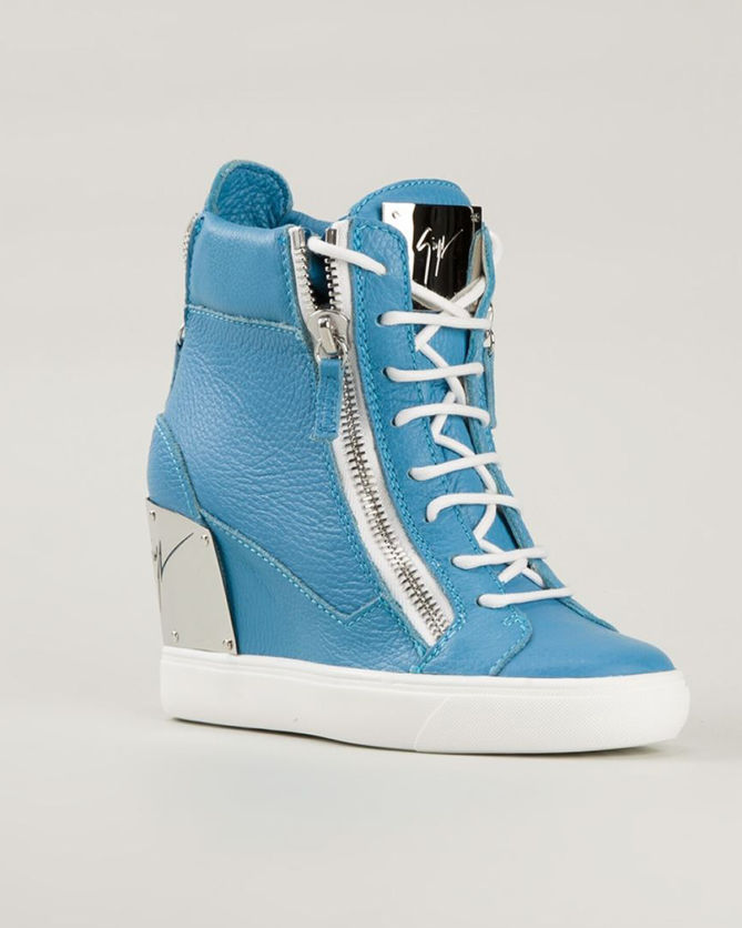 GIUSEPPE ZANOTTI DESIGN Concealed Wedge Hi-top Sneakers – Shoes Post
