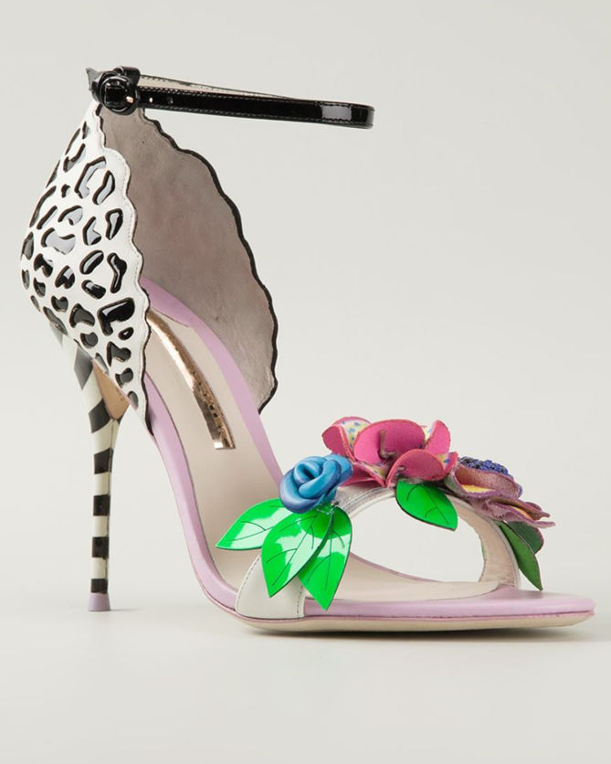 SOPHIA WEBSTER Printed Embellished Stiletto Sandals – Shoes Post