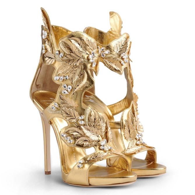 Giuseppe Zanotti – Gold sandals – Shoes Post