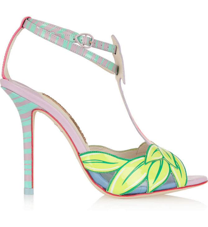 Sophia Webster Flamingo Patent-leather Sandals – Shoes Post