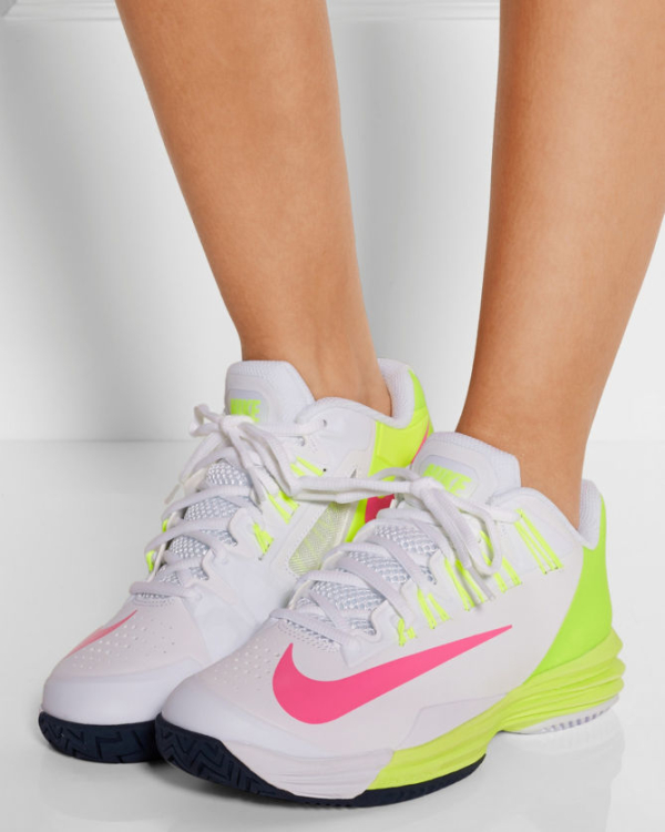 NIKE Lunar Ballistec 1.5 Faux Leather and Mesh Sneakers – Shoes Post