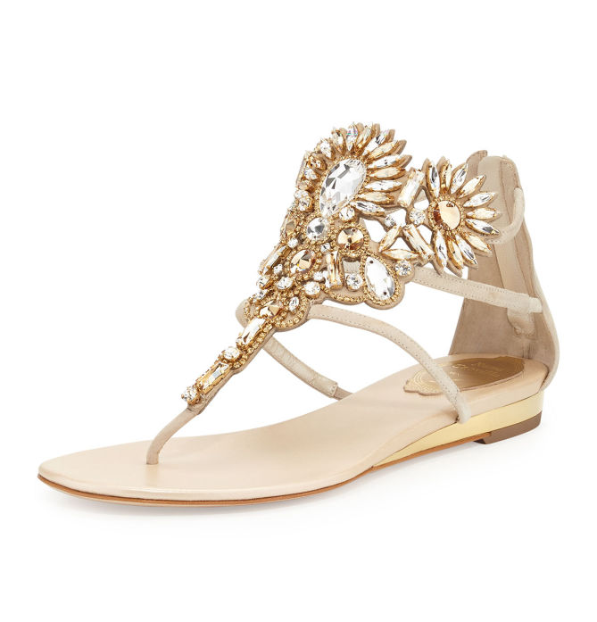 Rene Caovilla Chandelier Swarovski Crystal Thong Sandal – Shoes Post