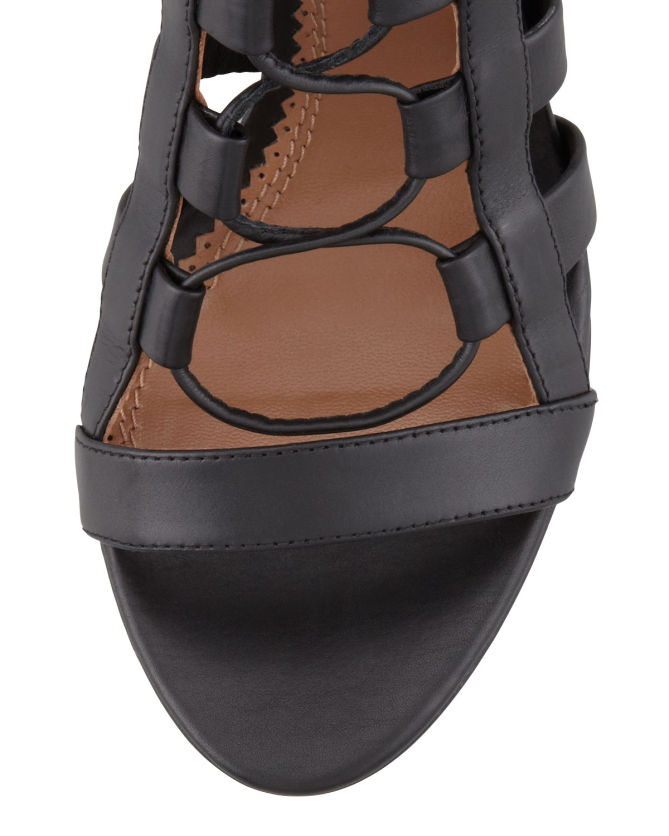 Aquazzura Amazon Lace-Up Ankle-Wrap Sandal – Shoes Post