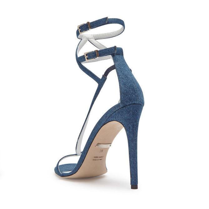 Tania Spinelli Denim V-strap Sandal – Shoes Post