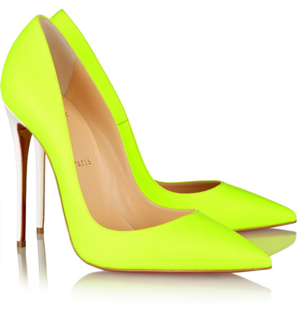 CHRISTIAN LOUBOUTIN So Kate 120 Neon Leather Pumps – Shoes Post