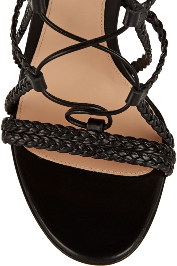 GIANVITO ROSSI Braided Leather Sandals – Shoes Post
