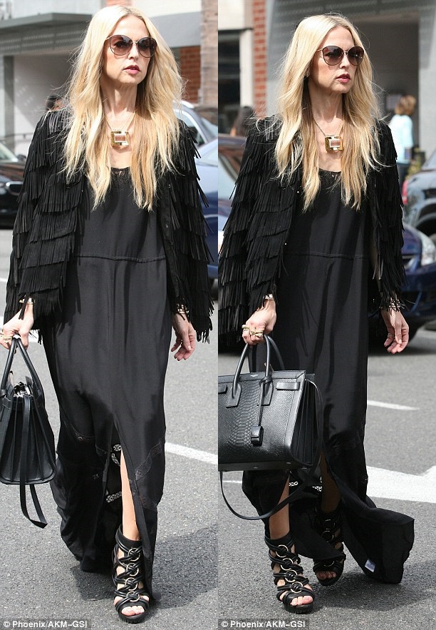 Rachel Zoe Continues On with Her Love of Black and Boho Fringes