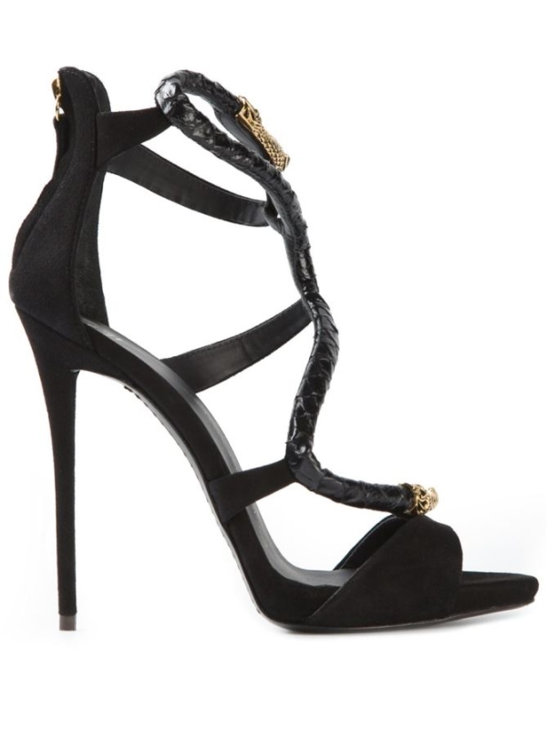 giuseppe zanotti snake ankle wrap