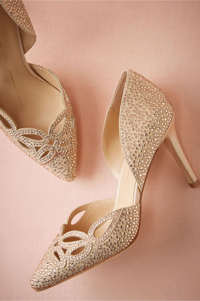 BHLDN Crystallized Cutout Pumps – Shoes Post