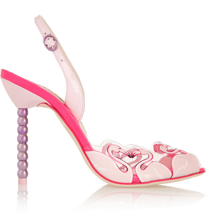 SOPHIA WEBSTER Flamingo PVC and Patent Leather Sandals – Shoes Post