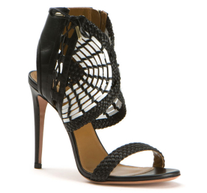 AQUAZZURA OASIS BLACK AND WHITE CUTOUTS SANDALS – Shoes Post