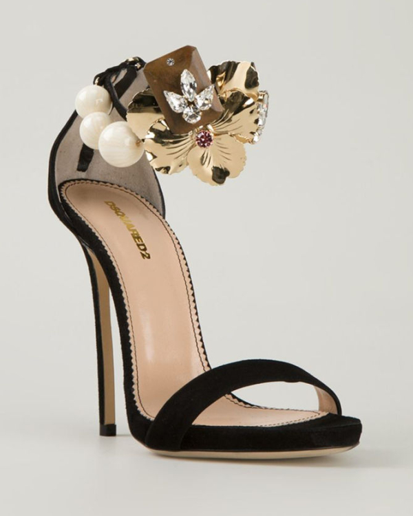dsquared embellished heels