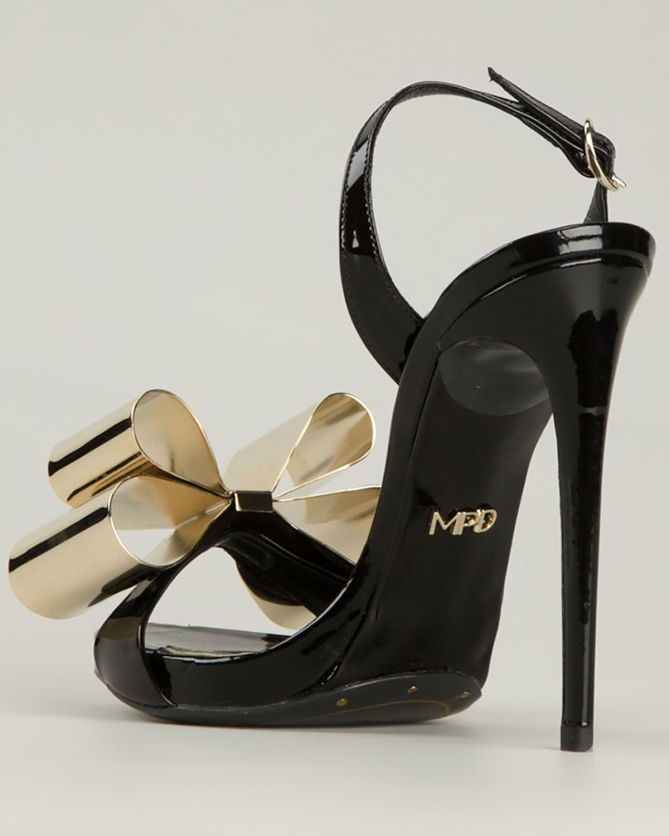 Marco Proietti Design ‘Metal Bow’ Sandals – Shoes Post