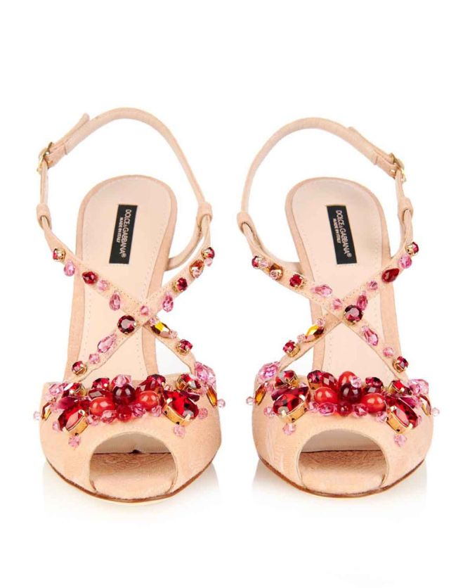 dolce and gabbana embellished sandals