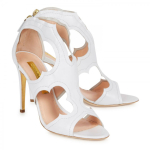 Escarpins Rupert Sanderson Femme Cuir Vert/blanc - Taille EU 37,5 - Talon 10 Cm