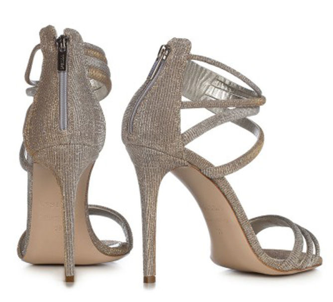 LE SILLA Sandal in Galaxy, Woven with Gold Metallic Threads – Shoes Post