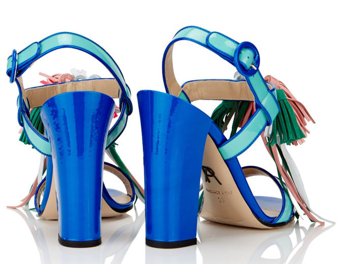 Paul Andrew Multi Patent Tassel Arta Heels – Shoes Post