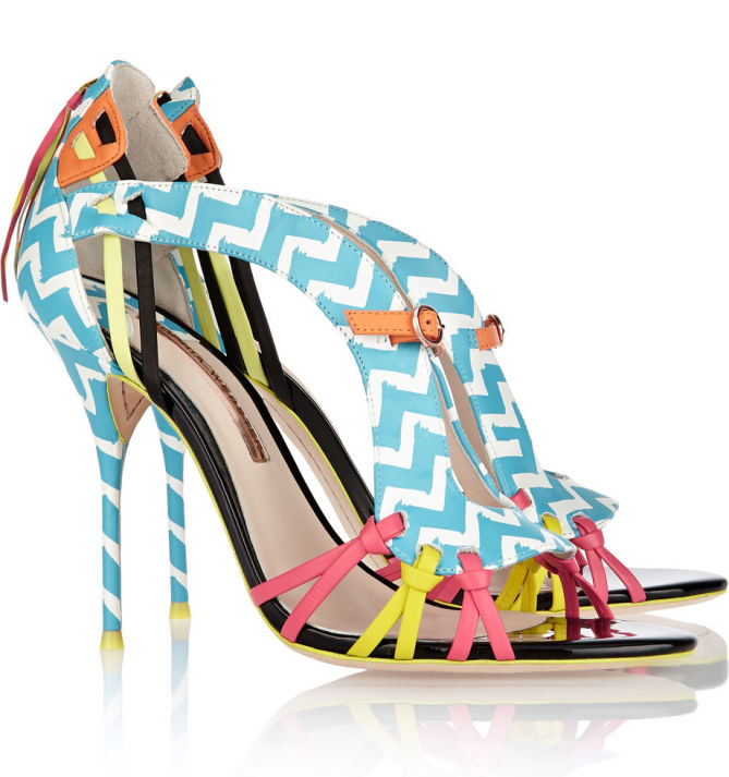 SOPHIA WEBSTER Liberty Printed Leather Sandals – Shoes Post