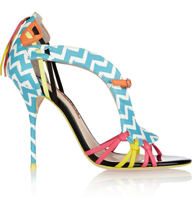 SOPHIA WEBSTER Liberty Printed Leather Sandals – Shoes Post