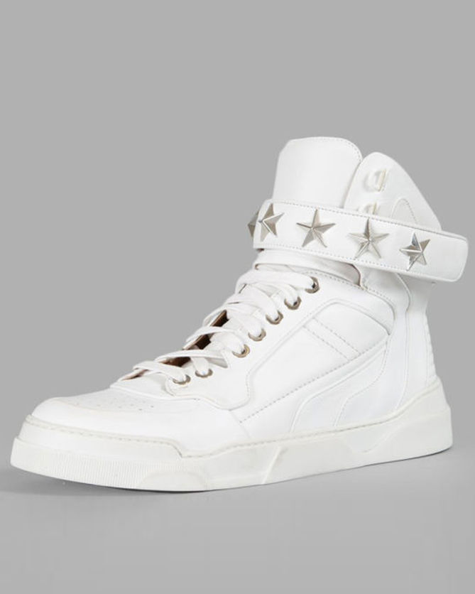 WHITE TYSON HIGH TOP SNEAKERS – Shoes 