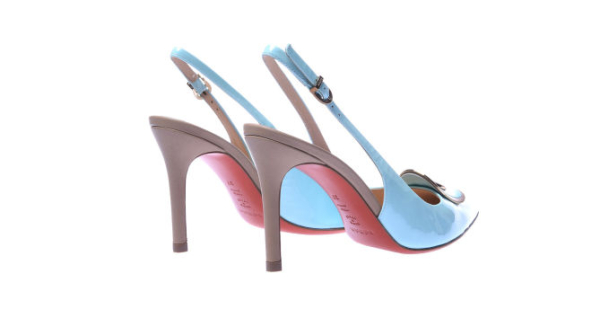 pale blue slingbacks