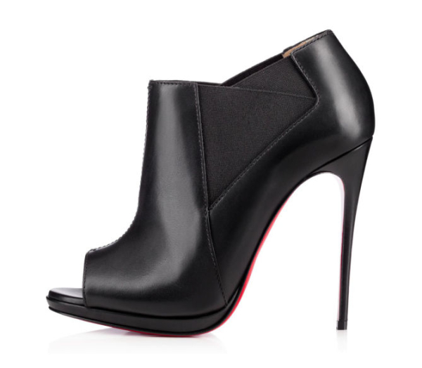 louboutin open toe boots