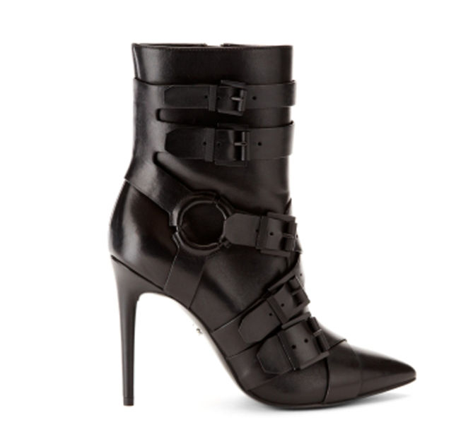 Gaki Leather Pointy-Toe Buckled Boot Kenneth Cole New York – Shoes Post