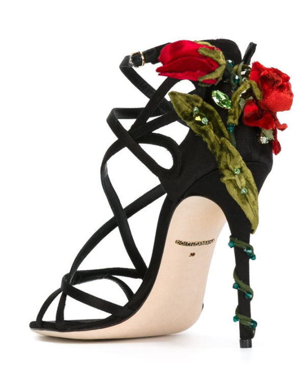 dolce and gabbana rose shoes