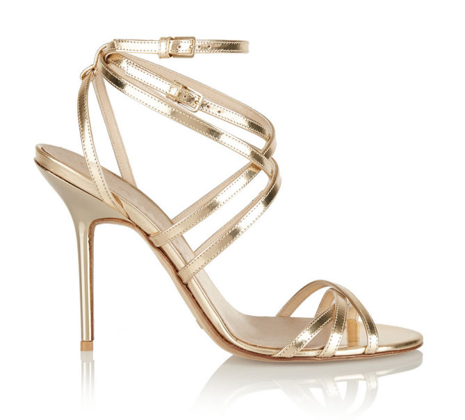 BURBERRY SHOES & ACCESSORIES Metallic Leather Sandals – Shoes Post