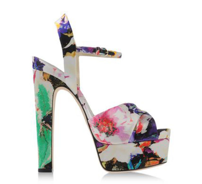 Brian Atwood Madison Floral-Print Silk Sandals – Shoes Post