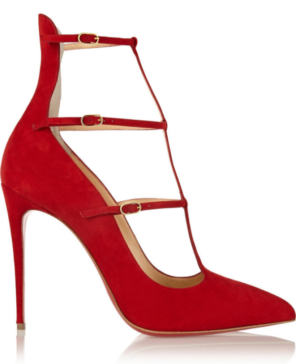 CHRISTIAN LOUBOUTIN Toerless Muse 100 Suede Pumps – Shoes Post
