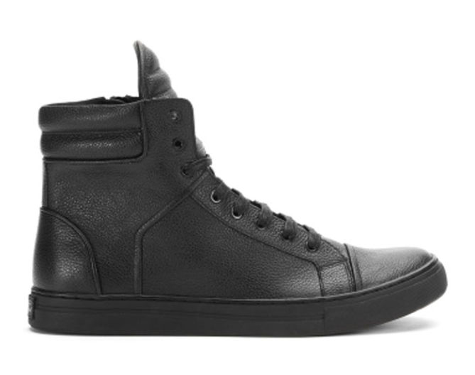 Double Header Metallic-Leather Sneaker Kenneth Cole New York – Shoes Post