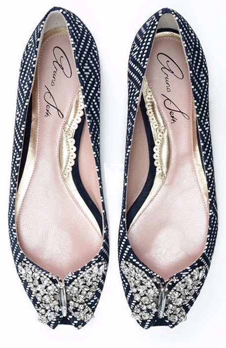 Aruna Seth Liana Ballerina Monochrome – Shoes Post