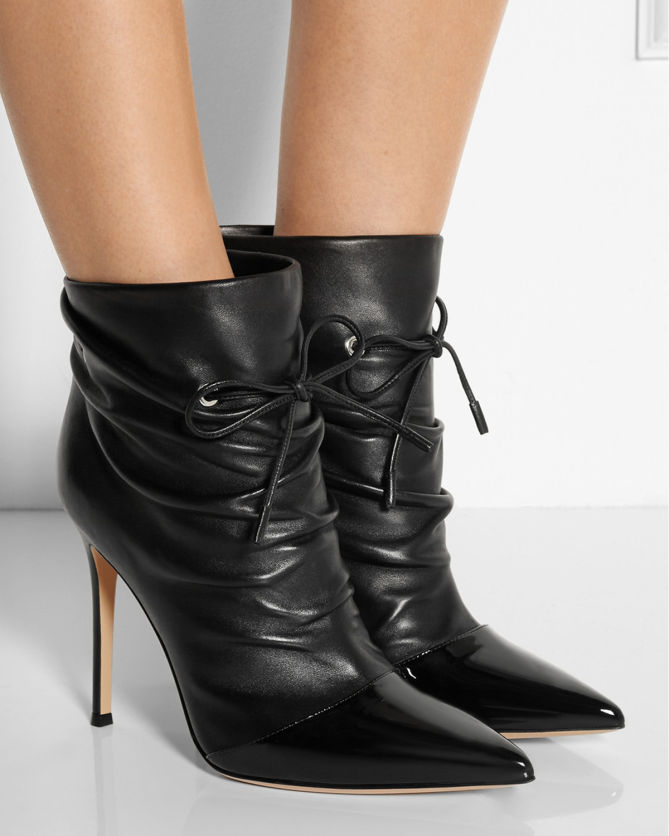 GIANVITO ROSSI Leather Ankle Boots – Shoes Post