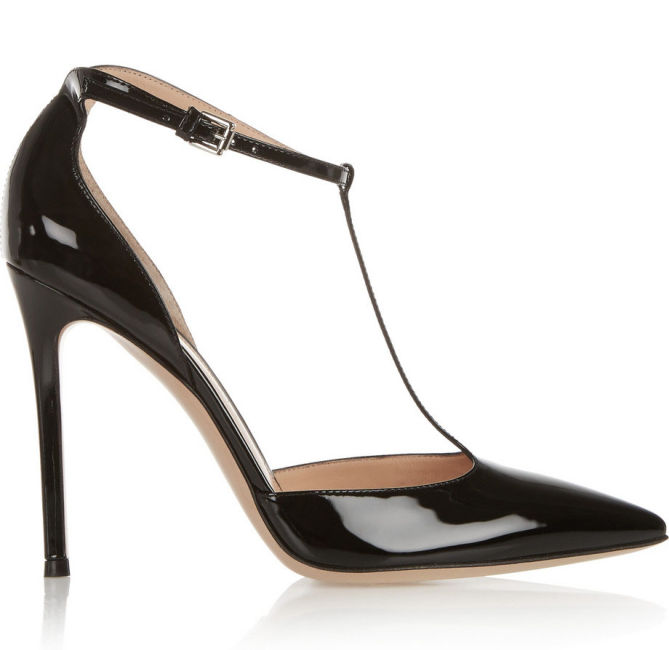 GIANVITO ROSSI Patent-leather T-bar Pumps – Shoes Post
