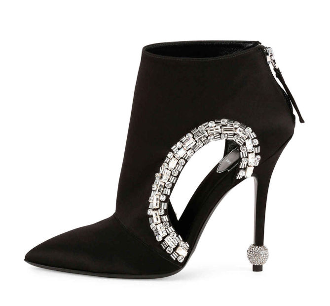 Roger Vivier Crystal-Trimmed Cutout Bootie – Shoes Post