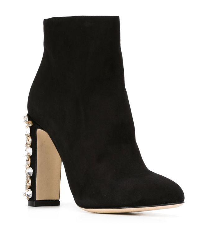 Dolce & Gabbana Jewelled Mary Jane Pumps & Embellished Heel Boots ...