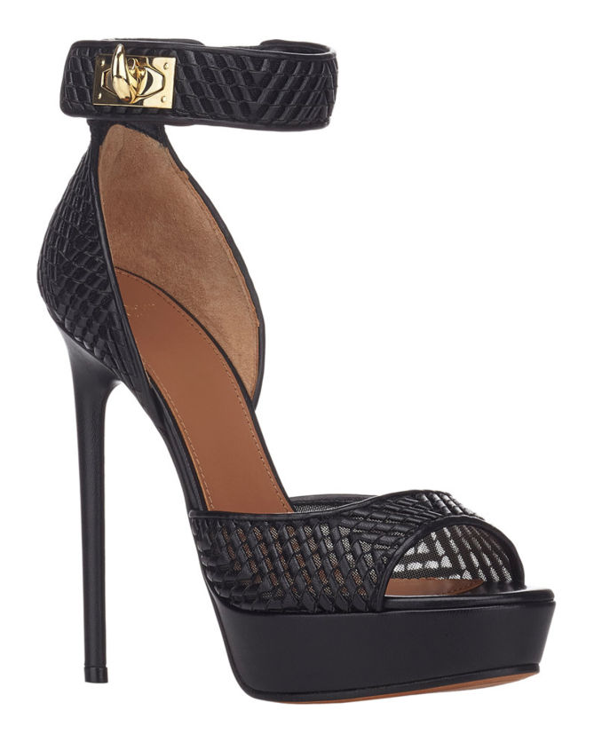 GIVENCHY Shark Tooth Ankle-Strap Platform Sandals – Shoes Post
