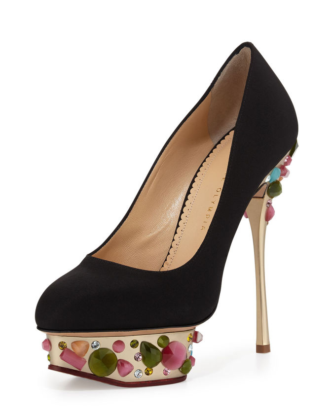 Charlotte Olympia Dolly On-the-Rocks Pump, Black – Shoes Post